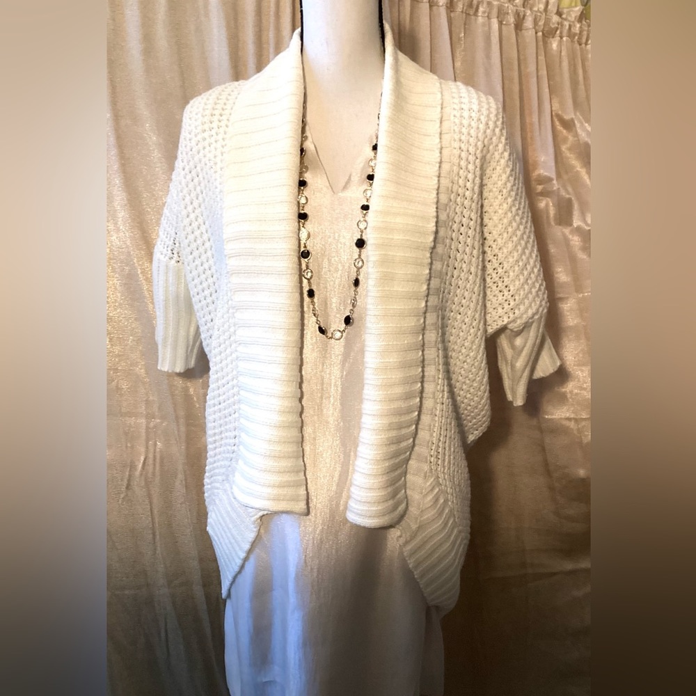 Poof Excellence open front cardigan. L